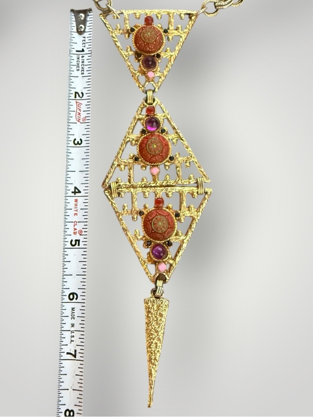 Vintage JULIANA D&E MOROCCAN MATRIX NECKLACE 20 inch - Picture 16 of 16